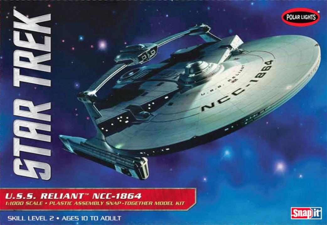 Polar Lights 1/1000 POL906 NCC-1864 USS Reliant Star Trek Wrath of Kahn Kit