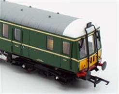 Detailed model of the Gloucester built class 122 single car diesel multiple unit DMU train. Car number W55006 is modelled in as-built condition in the BR green livery with the addition of small yellow warning panels to enhance the visibility of approaching trains for trackside workers.Expected quarter 4 2018