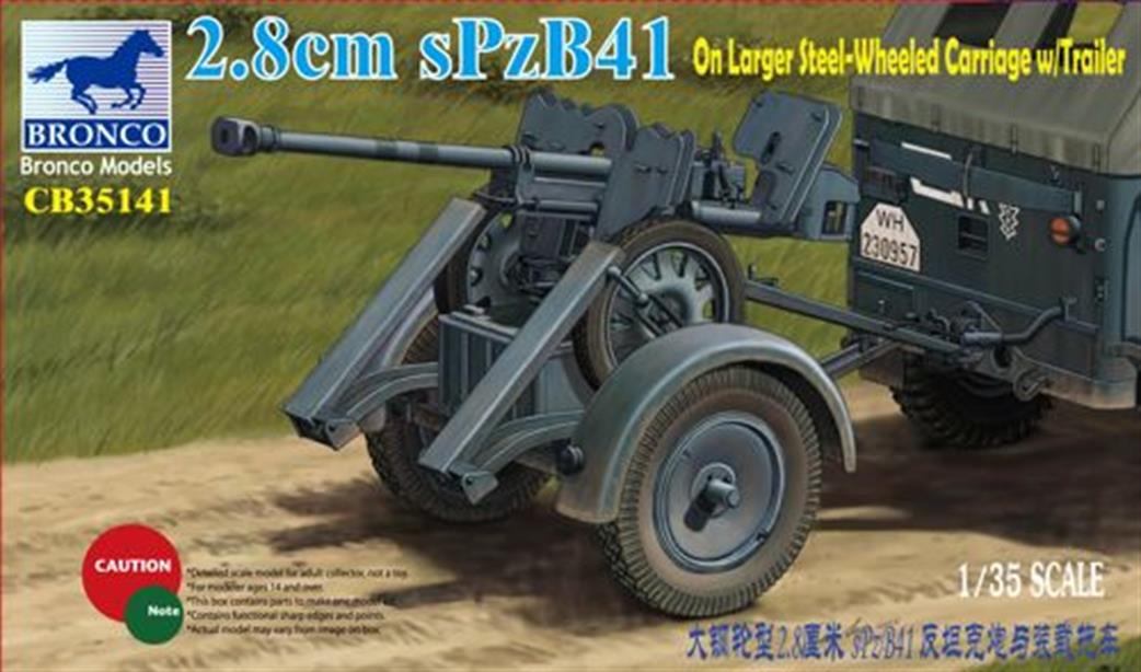 Bronco Models 1/35 CB35141 German 2.8cm sPzB41 Gun Kit
