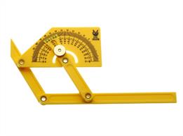 Used for checking angles &amp; marking out.Protractor plate scale: Zero - 180 degrees in opposite directions.Long Arm Length: 150mm.