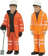 Bachmann 47-402 0 Gauge Lineside or Road Workers Pack BPack of 2 track or road workers in hi-visibility clothing.