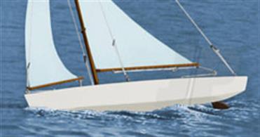 Dumas ACE SLOOP Sailing Boat Kit Length Overall - 17 inches (432mm) Beam - 5.25 inches (134m) All parts including plan sheet are included, wood construction laser cut parts with cloth sails and a 21 inch Birch mast. Easy to build and fast and fun to sail!A reasonably priced yacht for the pond.