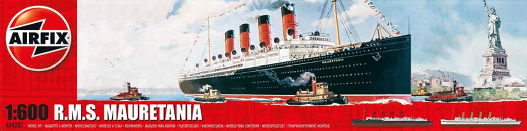 Airfix 1/600 A04207 RMS Mauretania Ocean Liner Kit
