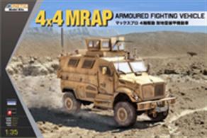 Kinetic Models K61011 1/35 Scale 4x4 MRAP Armoured Fighting VehicleThe kit includes plastic, clear plastic and etched brass components. Decals and full instructions are supplied with the kit.Glue and paints are required