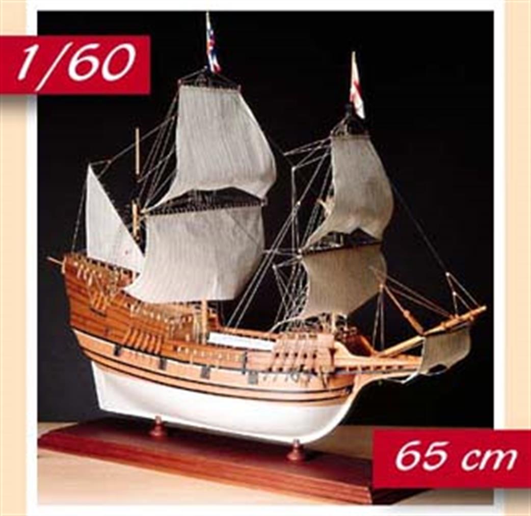 Amati 1413 Mayflower Wooden Boat Kit 1/60