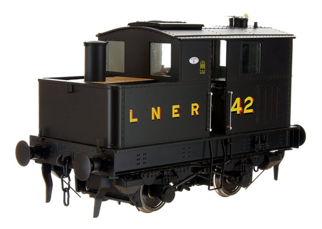 Dapol O Gauge 7S-005-001 Sentinel LNER Y3 42 4-wheel Vertical Boiler Locomotive Black Livery