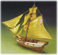 The sloop Jamaica was built in the Bermuda dockyard in 1710. She was purchased to act as a cruiser for the West Indian trade companiesThe kit includes laser cut frames for keel &amp; bulkheads, and exotic wood strip for hull planking. Also included is the wooden deck planking, masts and spars, lost wax castings, and wooden fittings, etched brass detailing, cloth for the sails and flags. The instruction booklet is very detailed, taking you through every step of construction.Scale 1:45Length: 810mm.Skill Level 3