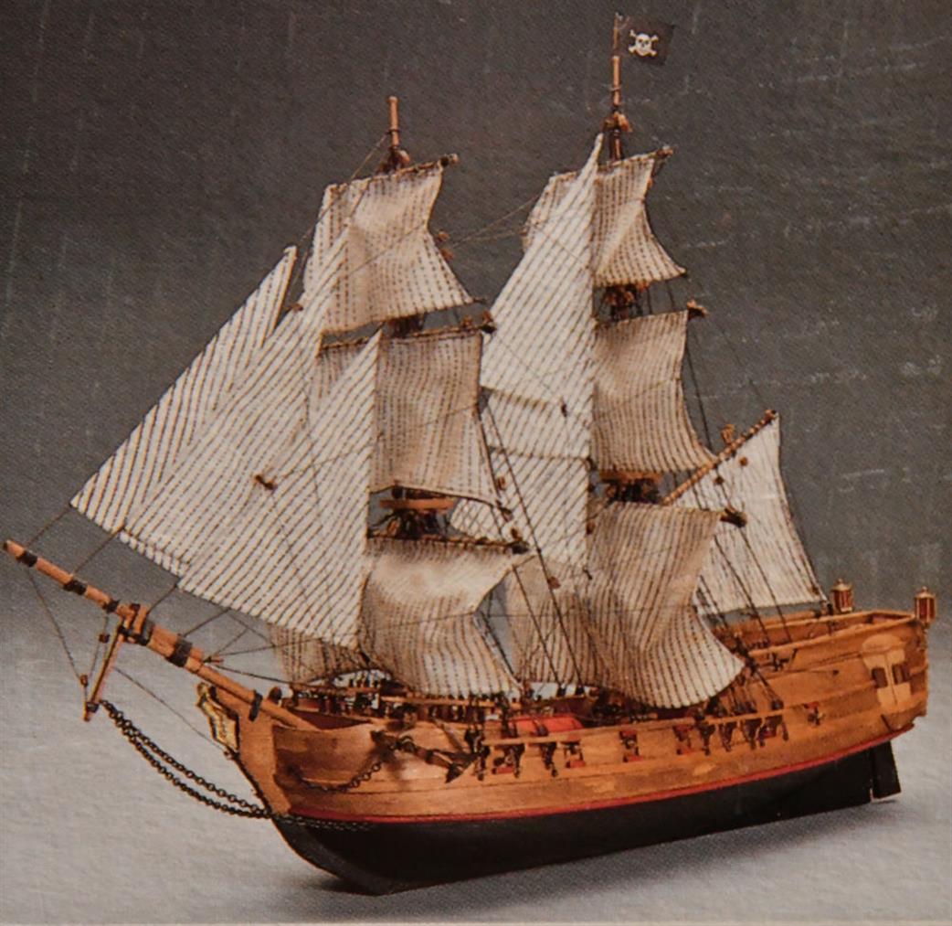 Mantua Sergal 1/100 768 Black Falcon Brig Wooden Kit