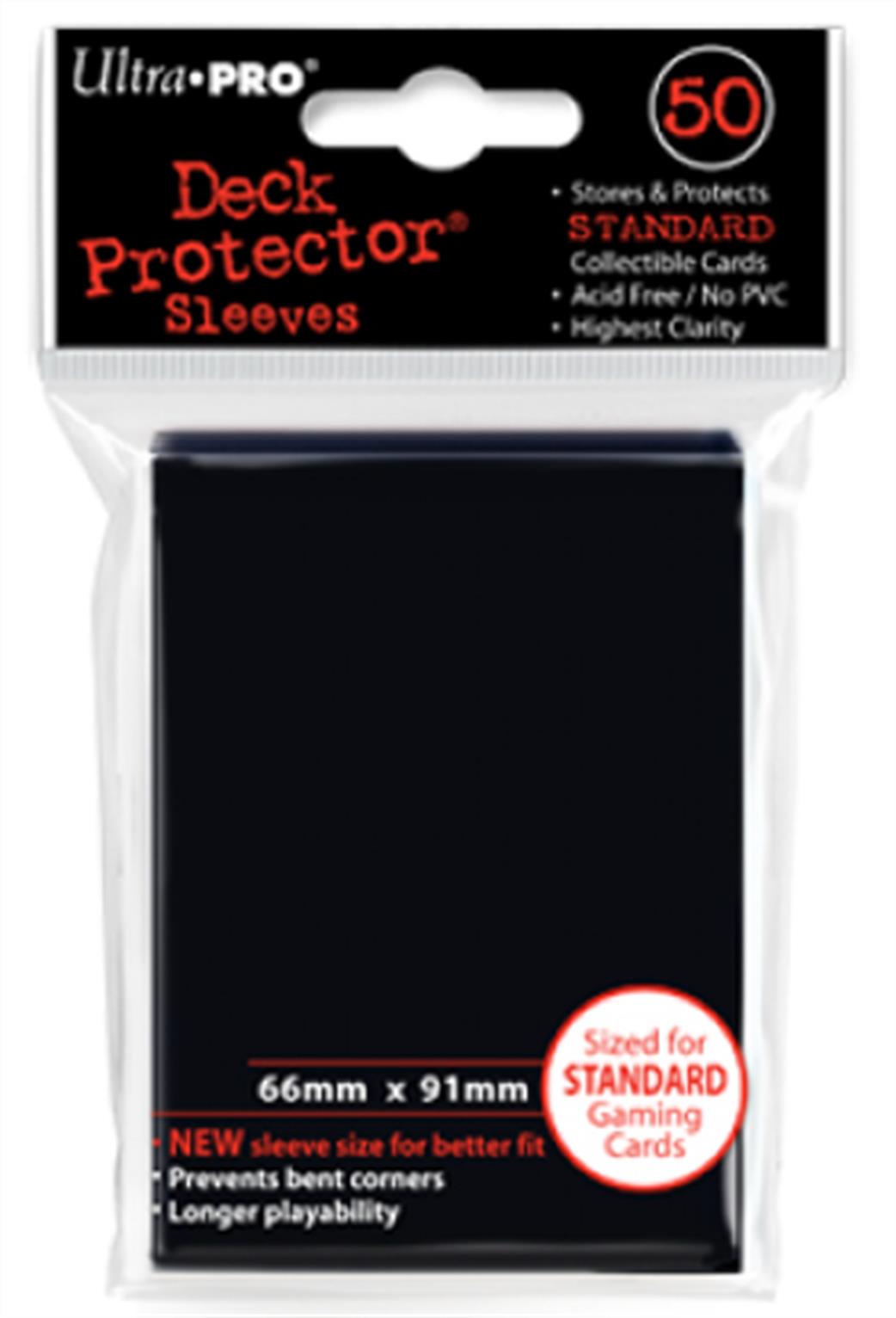 Ultra Pro  82669 50 Black Deck Protectors