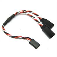 This neat 'Y' lead is ideal for connecting two servos to one receiver output, such as two buggy steering servos and individual aileron servos. Etronix 15cm 22Awg Futaba Twisted Y Extension Wire