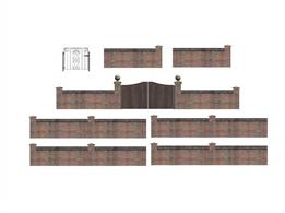 Scenecraft 44-541 00 Gauge Walls & Gates - VariousA pack of various walls and gates4.5mm x 16mm