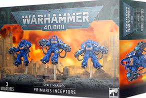 This multi-part plastic kit contains the components necessary to assemble a set of 3 Primaris Inceptors.The Primaris Inceptors come as 117 components, and are supplied with 3 Citadel 40mm Round bases, 3 45mm flying stems and a Primaris Space Marines Infantry transfer sheet.
