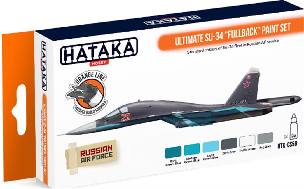 Hataka  HTK-CS58 SU-34 Fullback paint set
