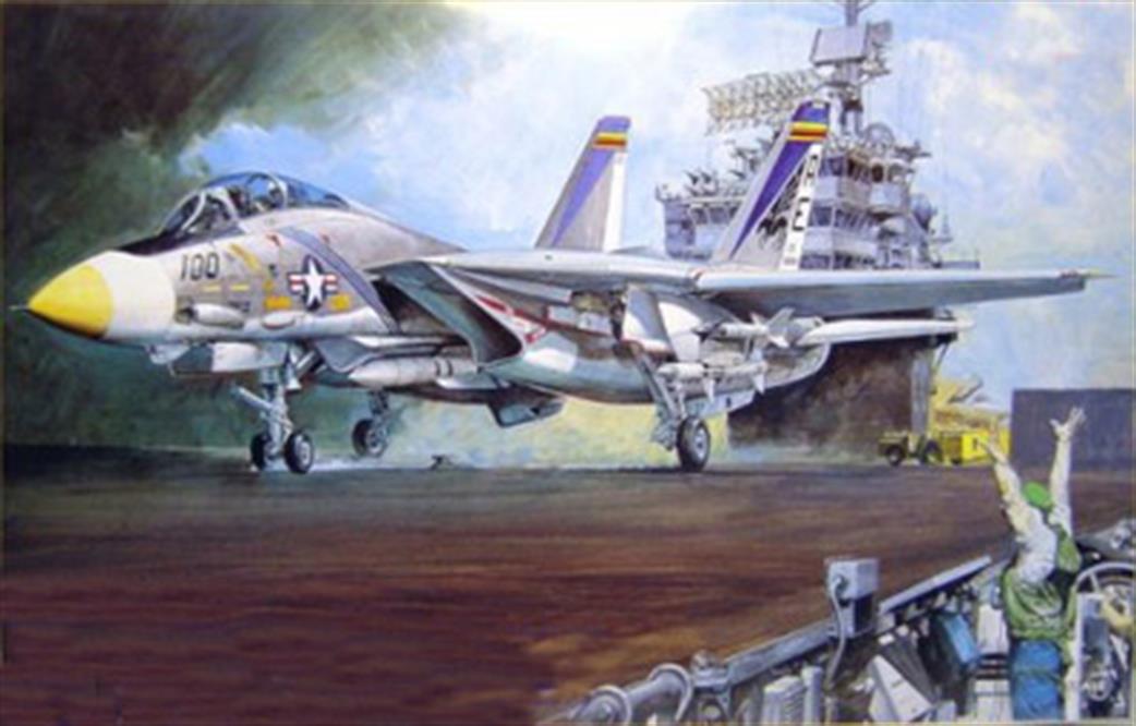 Academy 1/48 12253 USN F-14A Tomcat Top Cover Fighter Kit
