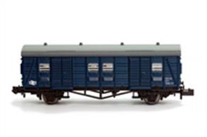 The Southern Railway 4-wheel parcels vans survived until the early 1980s, many receiving BR rail blue paint during overhauls.Though many of these vans had by then been reduced to departmental duties some were still listed in the revenue service fleet and the departmental vans were often used for distributing BR stores through the network of daily parcels trains.
