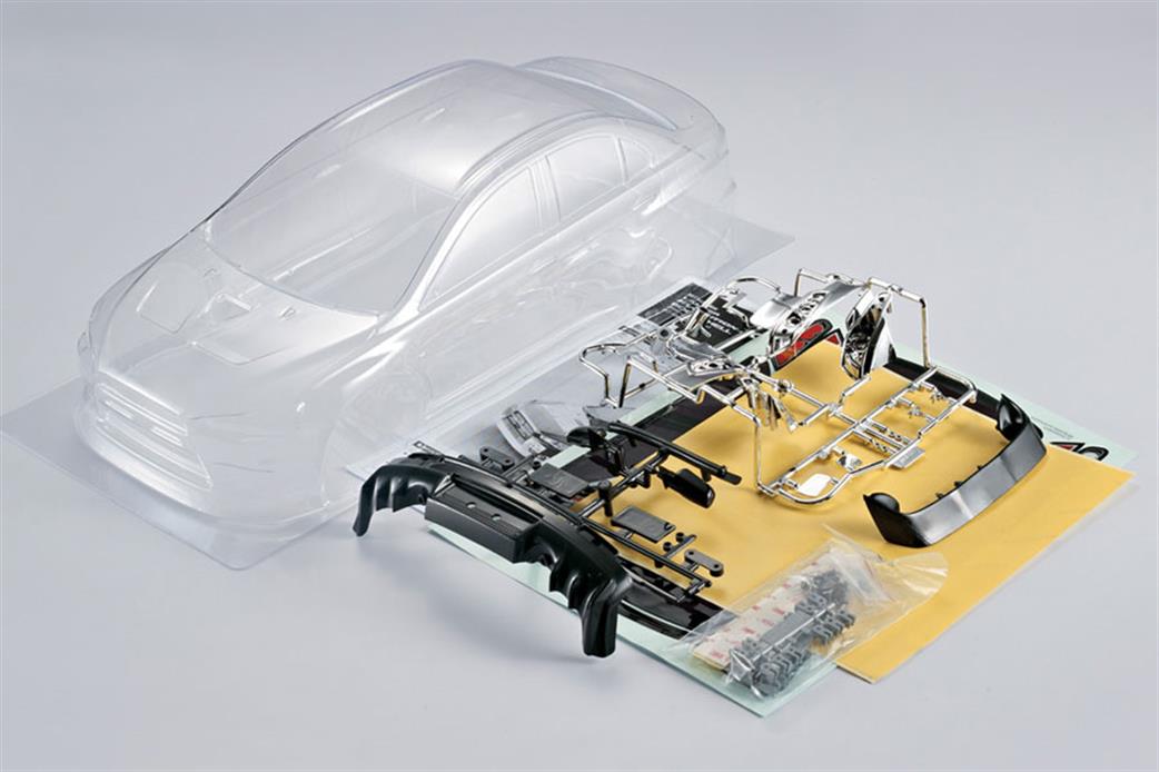 Killerbody 1/10 48001 Lancer Evolution X Clear 190mm Polycarbonate Bodyshell