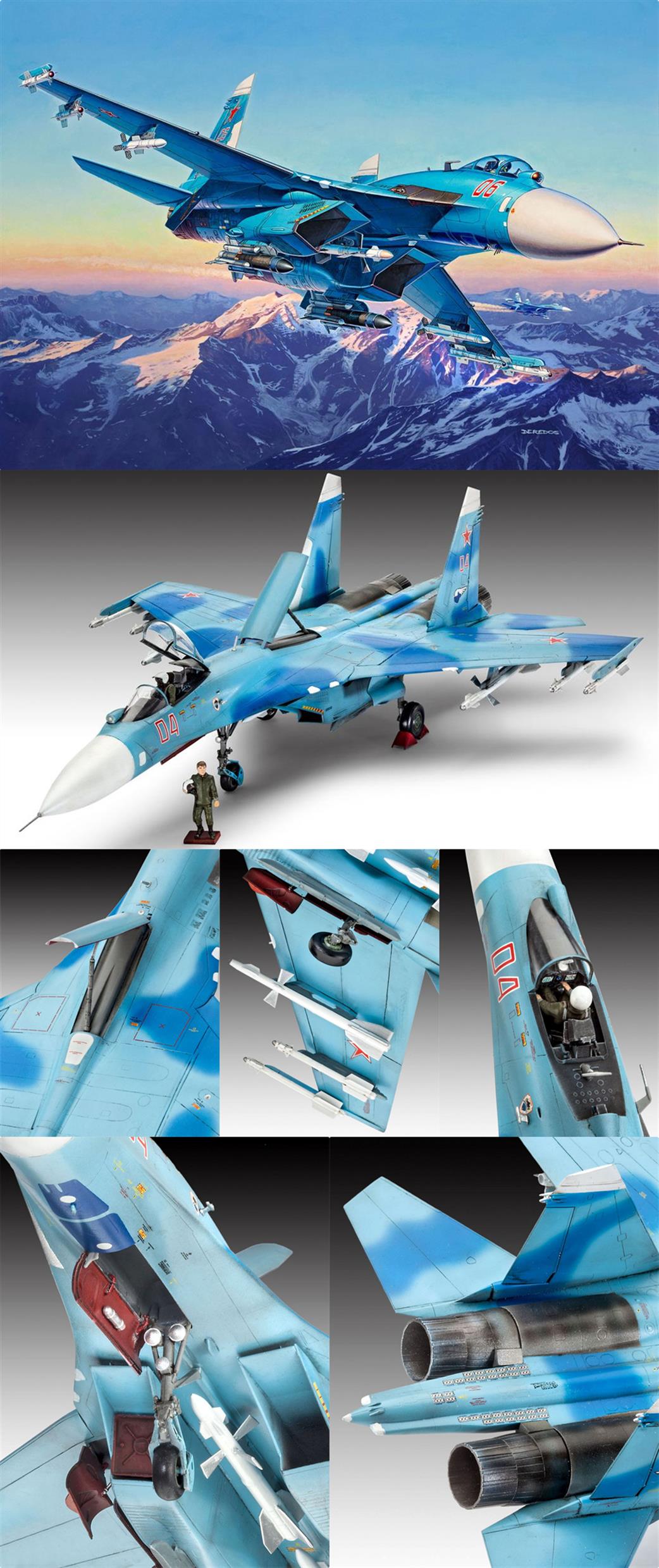 Sukhoi Su-27 SM Flanker Model Kit