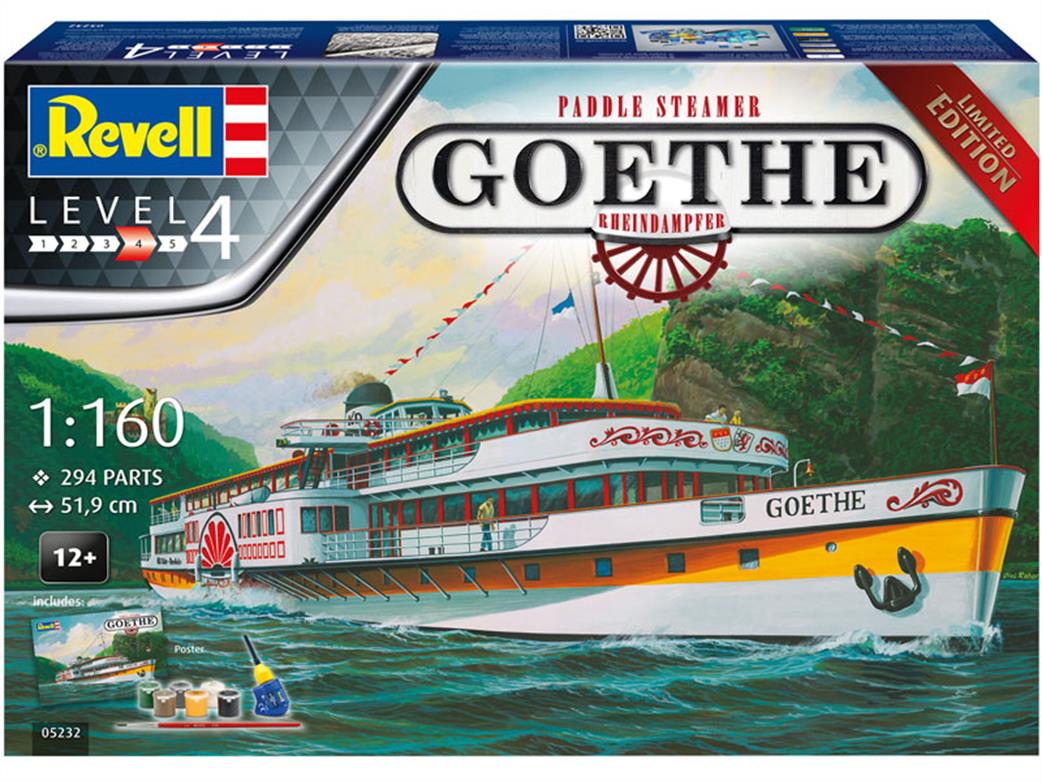 Revell 1/160 05232 Rheindampfer Goethe Steamer Gift Set