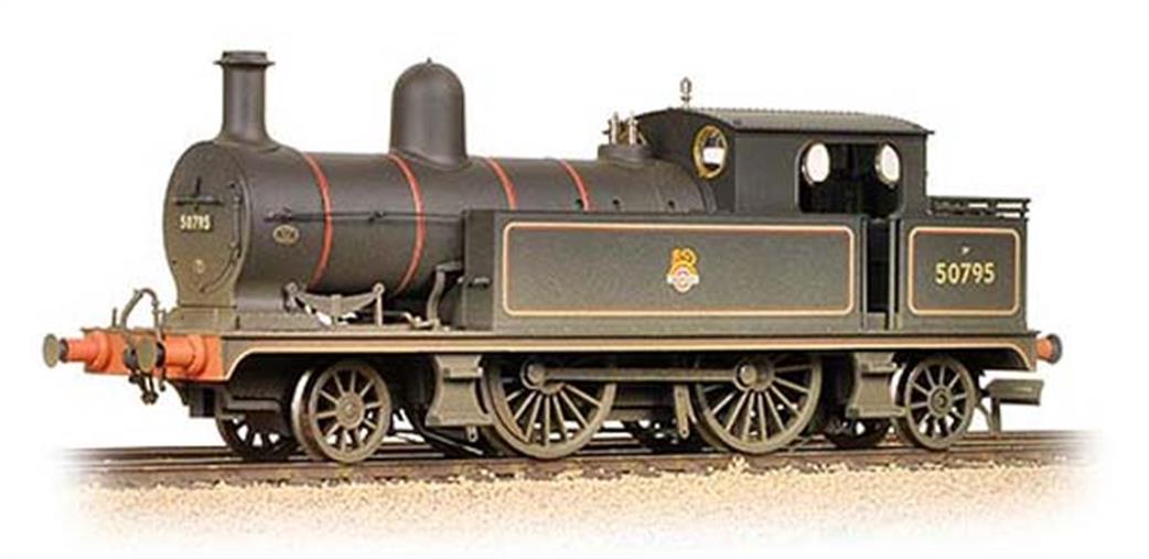Bachmann OO 31-167DC BR 50795 L&YR 2-4-2 Radial Tank Lined Black Early Emblem Weathered DCC Fitted