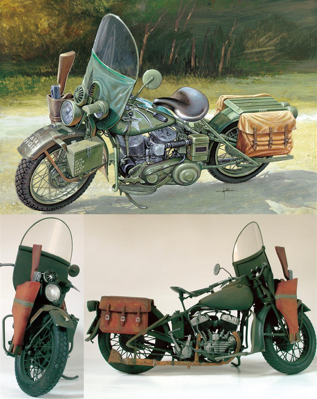 Italeri 7401 US Army WWII Motorcycle Kit 1/9