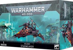 This box contains everything you need to make either a Starweaver or a Voidweaver. Both variants are made from the same chassis, with the choice of crew and weapon mounts determining the type that you complete.This multi-part plastic kit contains 94 components with which to make 1 Aeldari Starweaver or Voidweaver. Also included is 1 large flying base and an Aeldari transfer sheet.