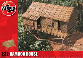 Airfix 1/32 Bamboo House A06382A typical house made from bamboo found in the jungles of south-east Asia. Many were used as shelter, control and strategic points during the bitter fighting in that part of the world from 1942 to 1945.Glue and paints are required