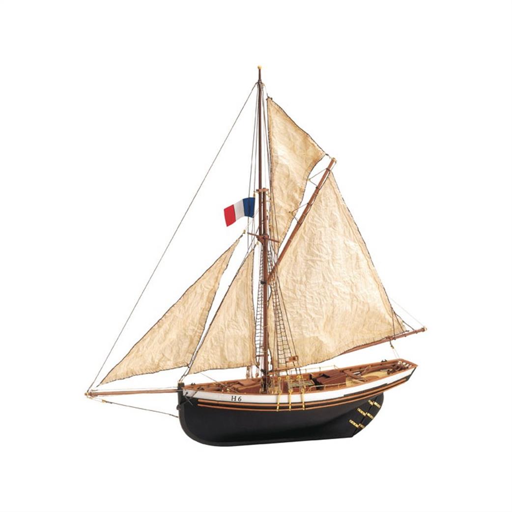 Artesania Latina  22180 Jolie Brise Famous 1913 Le Havre Pilot Cutter with Pre Sewn Sails Wooden Boat Kit