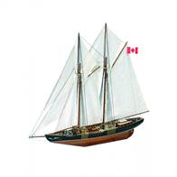 The kit includes laser cut frames for keel &amp; bulkheads, and exotic wood strip for hull planking. Also included is the wooden deck planking, masts and spars, metal and wooden fittings, and cloth for the sails. The instruction booklet is very detailed, taking you through every step of construction.Scale 1:75, Length: 590mm.Skill Level 2