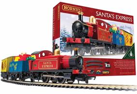 Santas Express train set delivery your presents this Christmas!Santa's special train includes his very own steam engine, a wagon full of presents and a closed van in which he keeps his presents. The spritely little engine, with its colourful seasonal livery, is more than capable of pulling such an important train around the base of your Christmas tree, delivering seasonal cheer on the oval of track included in this set.