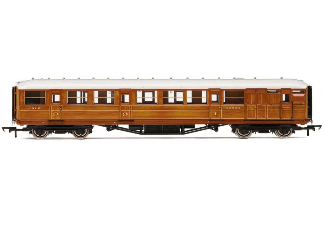E86031 54ft non-Corridor Brake Third Lined Teak No.416 main image 1