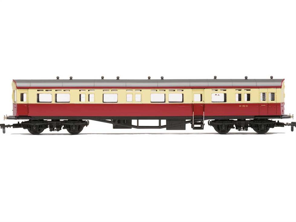 Hornby Railways R4791 OO Gauge BR ex-GWR Autocoach W190W British Railways Crimson &amp; Cream LiveryDesigned for the local branch lines around the Western Region as a push pull service, the driver was able to control the loco from the front of the coach.Ideal for use with Hornby ex-GWR 14xx class and Bachmann ex-GWR 64xx class engines.
