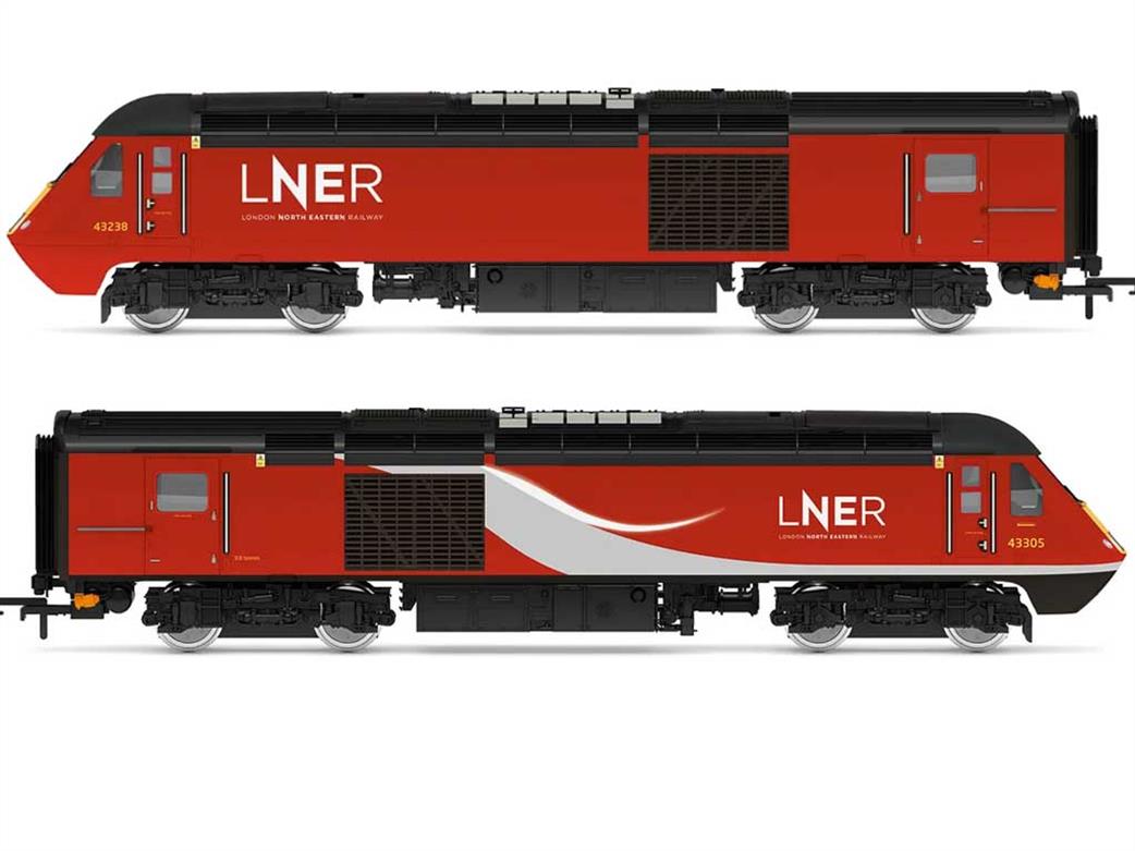 Hornby OO R30095 LNER HST Class 43 Locomotives Pack LNER Red