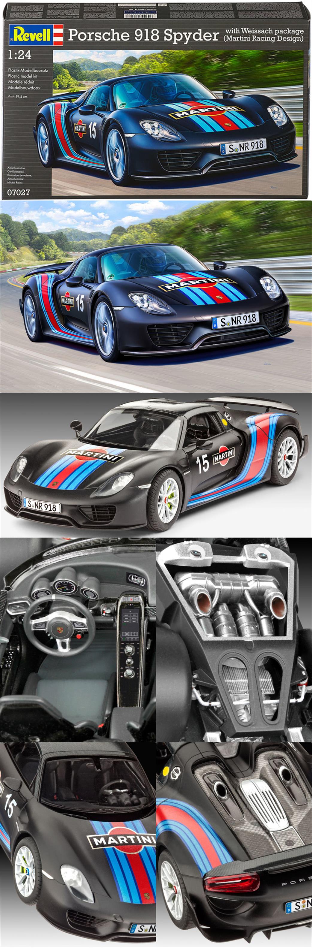 Revell 1/24 07027 Porsche 918 Weissach Sport Car kit