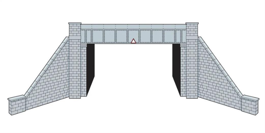 Peco TT:120 LK12167 Double Track Stone Steel Bridge Lazer-cut Kit