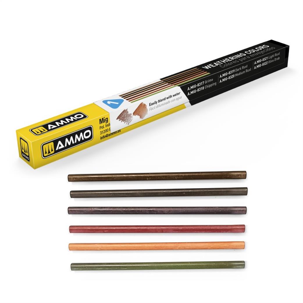 Ammo of Mig Jimenez  A.MIG-8338 LOCK N LOAD Weathering Colors