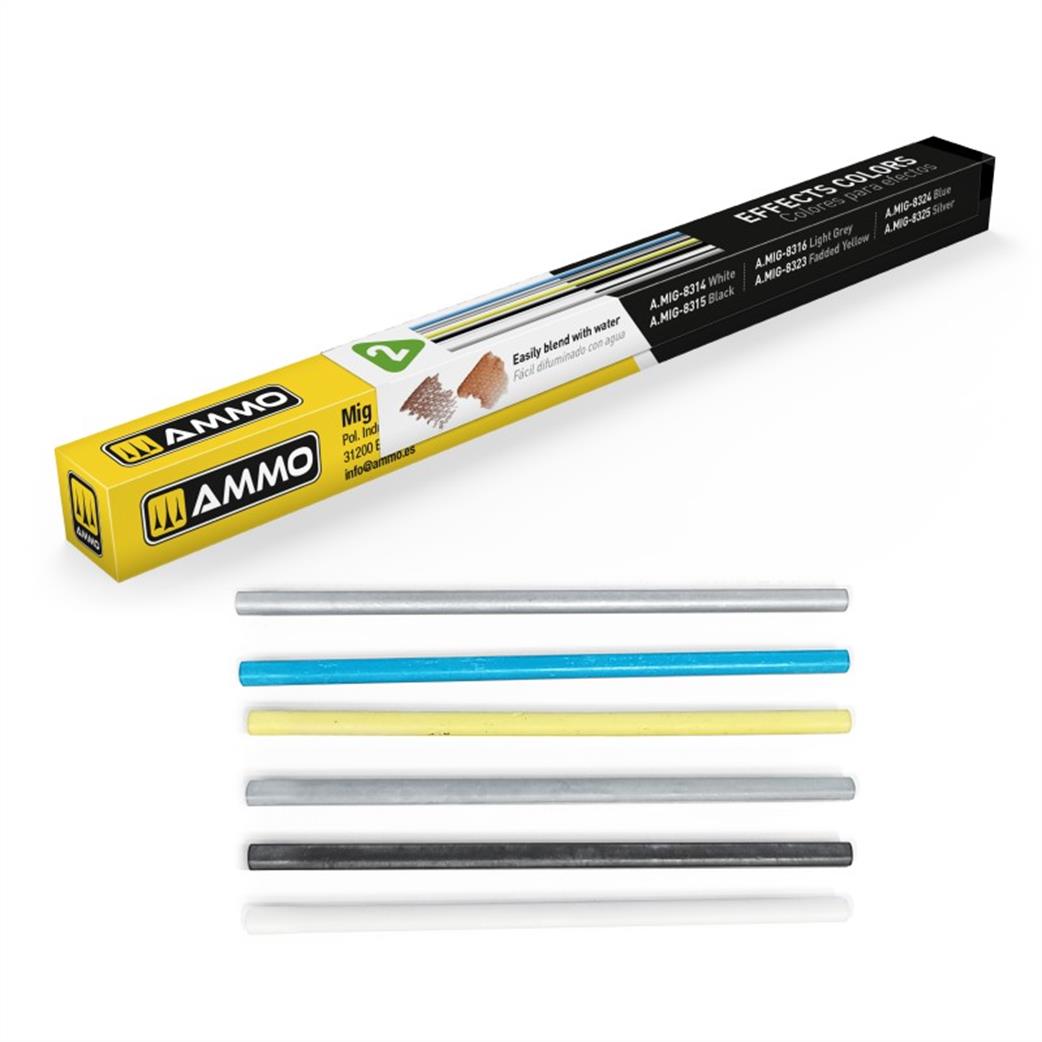 Ammo of Mig Jimenez  A.MIG-8339 LOCK N LOAD Effects Colors Set