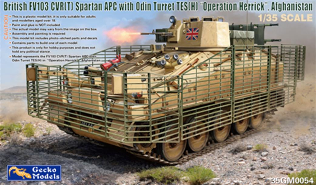 Gecko Models 1/35 35GM0054 British FV103 CVR(T) Spartan with Odin Turret TESIHI Operation Herrick Afghanistan Kit