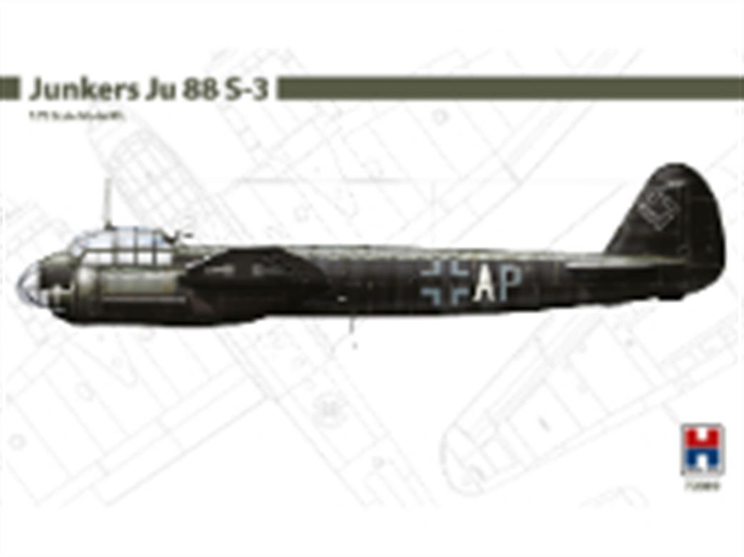 Hobby 2000 1/72 72089 German Junkers Ju-88 S-3 Plastic Kit
