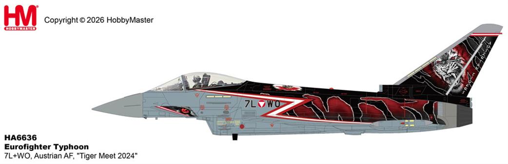 Hobby Master 1/72 HA6636 Eurofighter Typhoon Austrian AF Tiger Meet