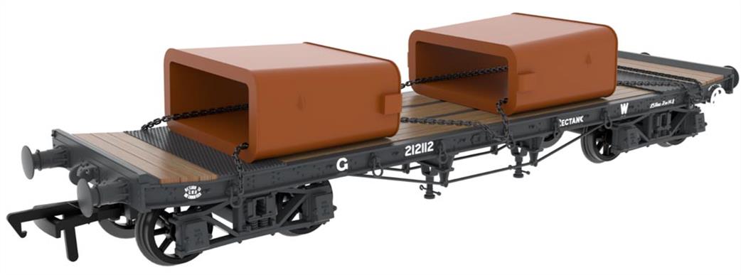Rapido Trains OO 985008 WD 35T Rectank No.212112 GWR Grey 1940s Mould Load