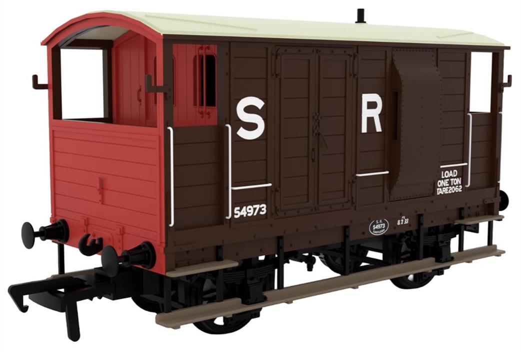 Rapido Trains OO 820010 LSWR / WD 20T Brake Van No. 54973 SR Brown