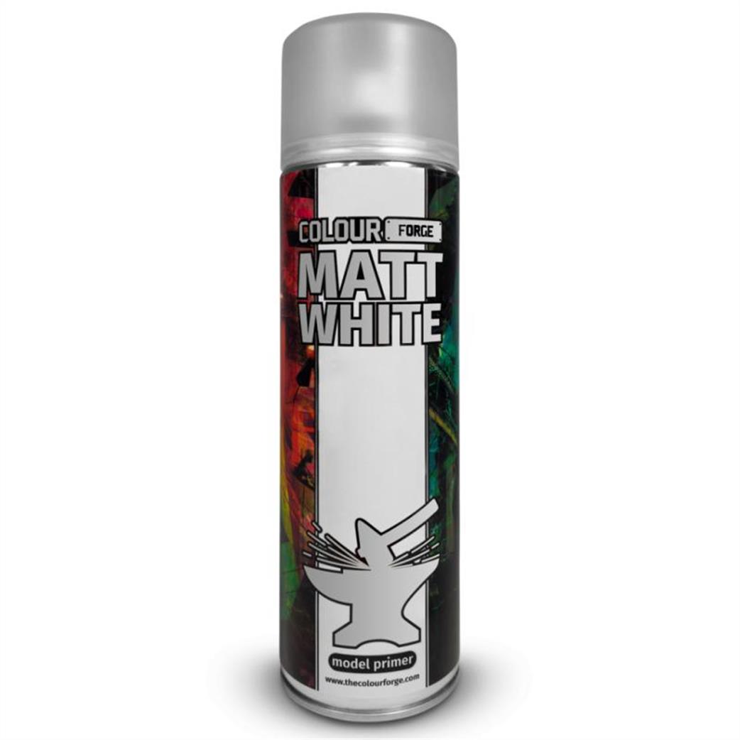 Colour Forge  TCFSPR002 Spray Matt White 500ml Can