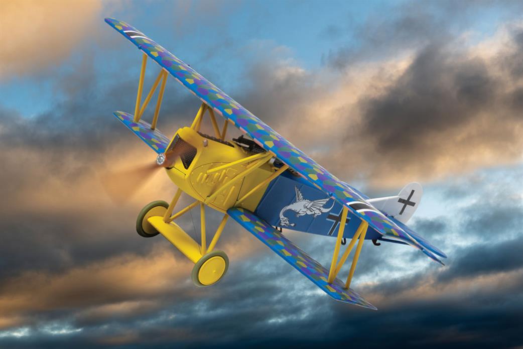 Corgi 1/48 AA38909 Fokker D. VII (OAW) - Ltn. Wilhelm Leusch WW1 Diecast Aircraft Model