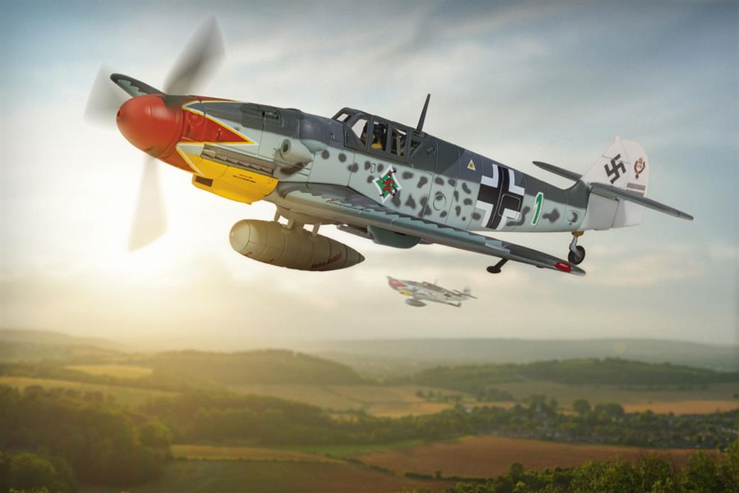 Corgi 1/72 AA27113 Messerschmitt Bf109G-6 Major Hermann Graf WW2 Diecast Aircraft Model