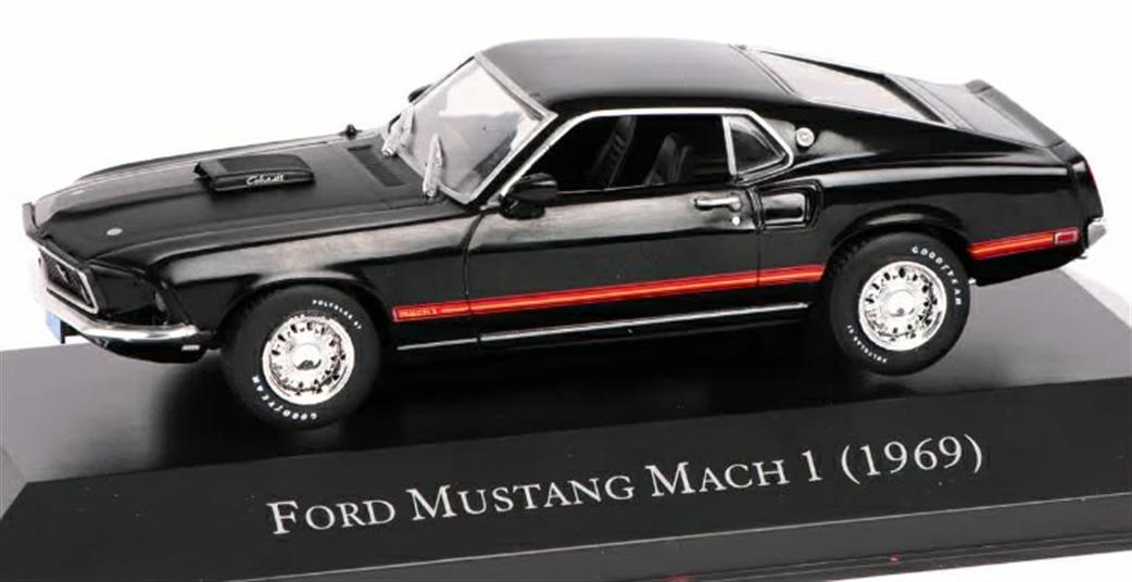 MAG 1/43 MAG PP36 Ford Mustang Mach 1 Coupe Black 1969 Diecast Model