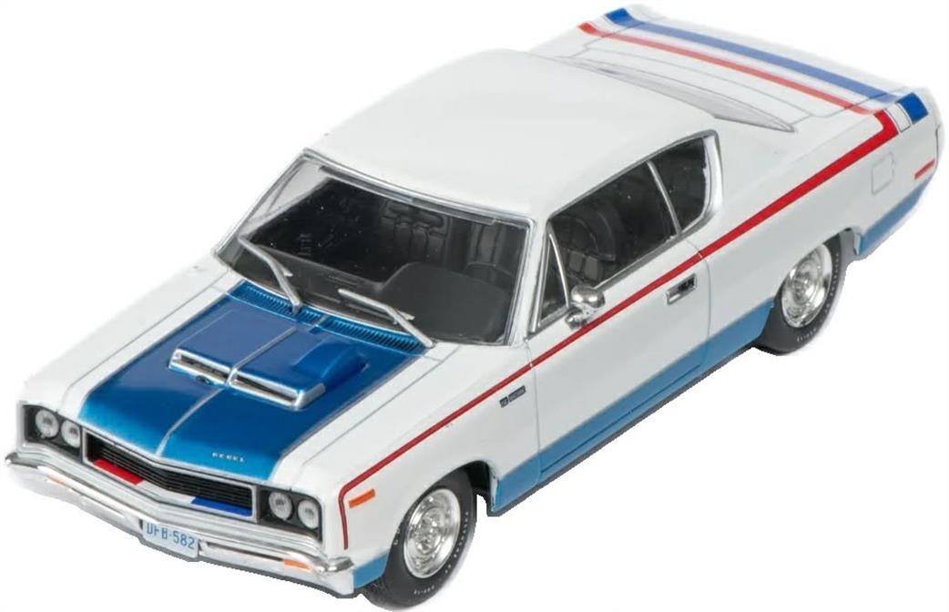 MAG 1/43 MAG PP43 AMC Rebel The Machine 1970 White Blue and Red Diecast Model