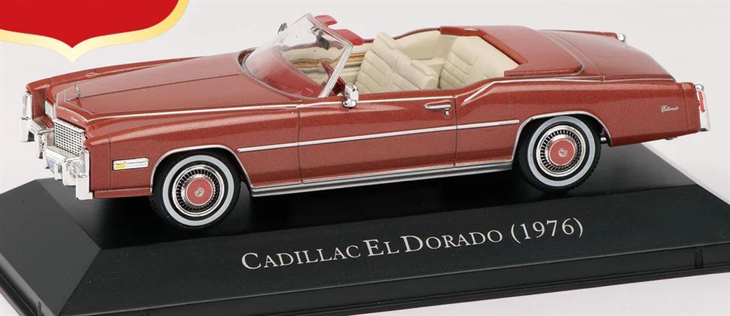 MAG 1/43 MAG PPG6 Cadillac El Dorado 1976 Bronze/Red Diecast Model