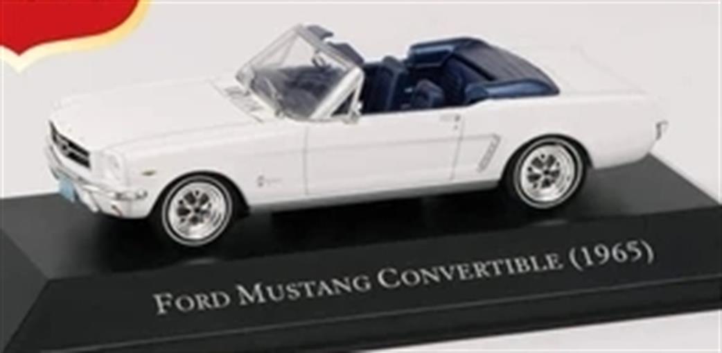 MAG 1/43 MAG PPG11 Ford Mustang Convertible 1965 White Diecast Model