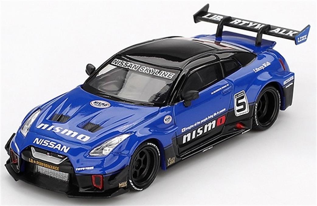 MiniGT 1/64 MGT01124-L LB-Silhouette Works GT Nissan 35GT-RR VER.2 Blue LHD