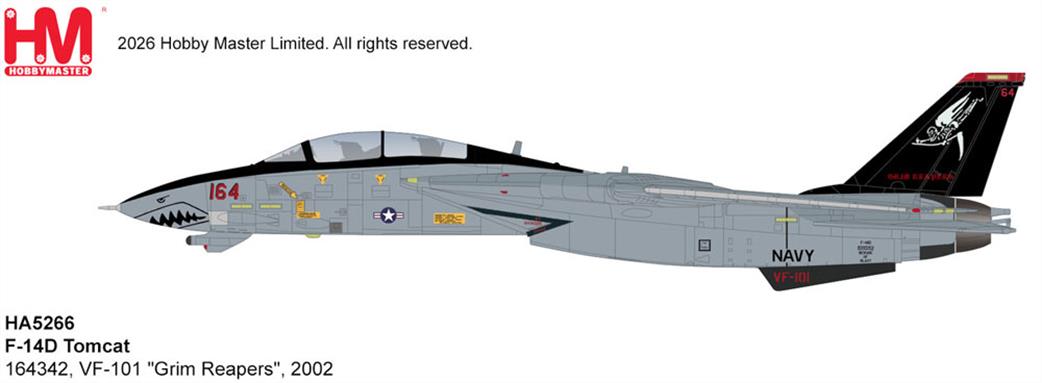 Hobby Master 1/72 HA5266 F-14D Tomcat 164342, VF-101 